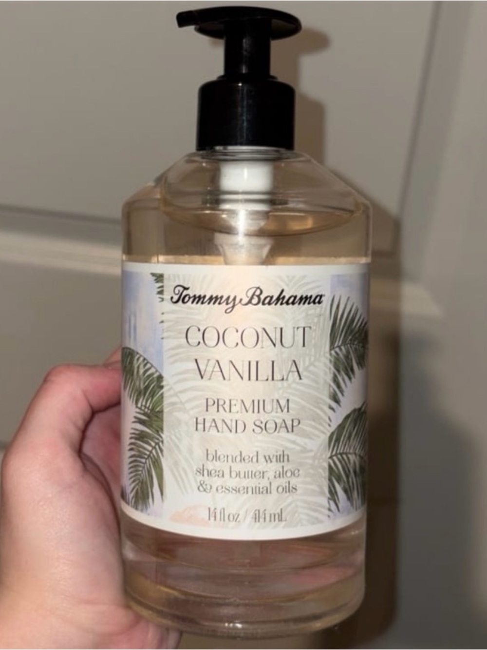 Tommy Bahama Coconut Vanilla Hand Soap with Black Pump